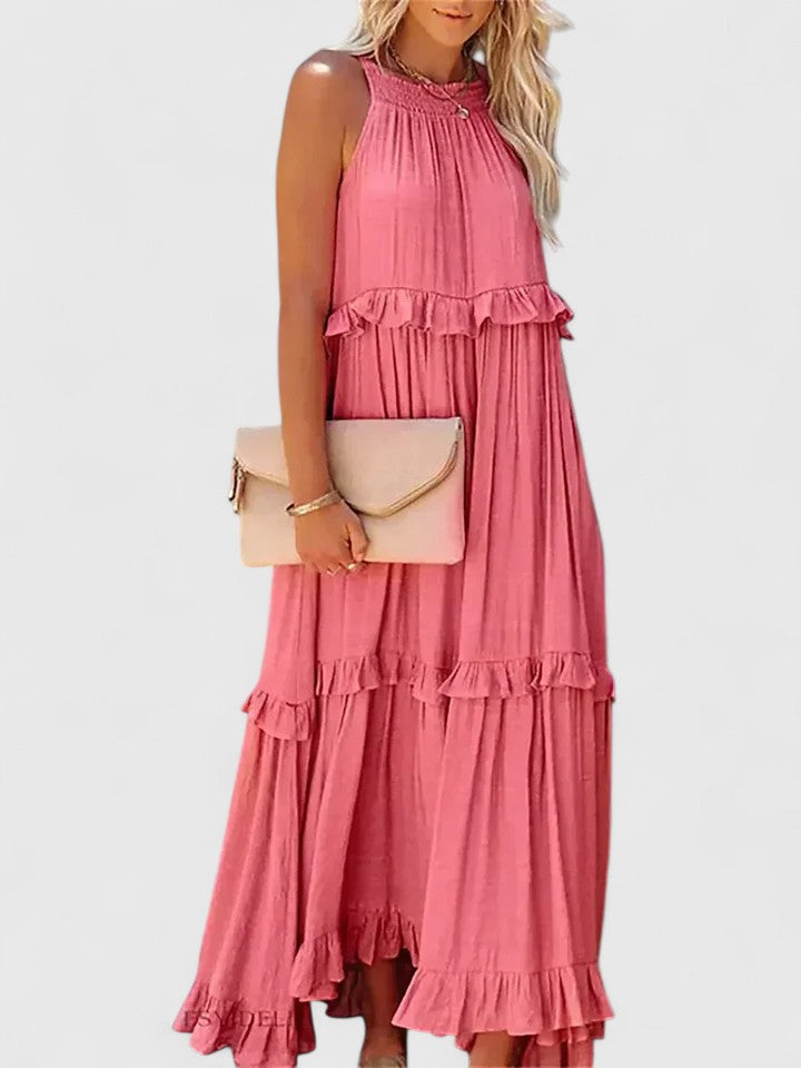 Olivia | Women's Elegant Draped Maxi Dress
