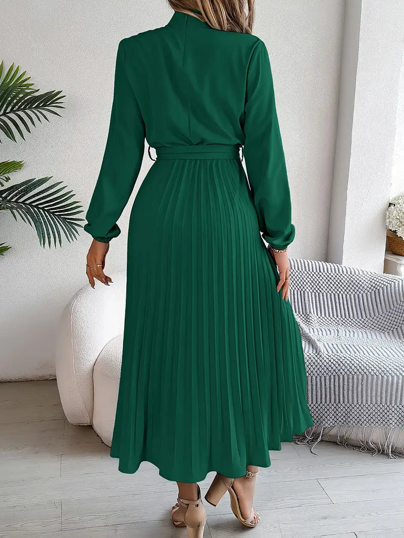 Laura | Women’s Evening Pleated Midi Dress