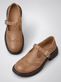 Peony | Women's Vintage Leather Mary Janes