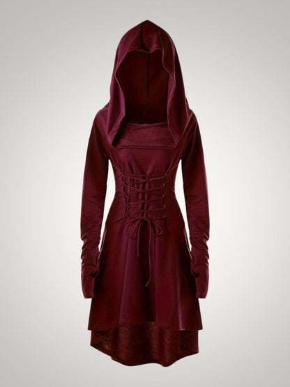 Scarlett | Women's 5 Piece Medieval Hooded Renaissance Halloween Costume