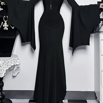 Margot | Women's Gothic Bat Halloween Dress