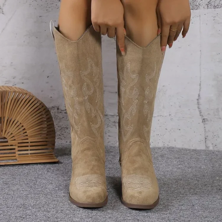 Layla | Women’s Low Block Heel Cowboy Boots