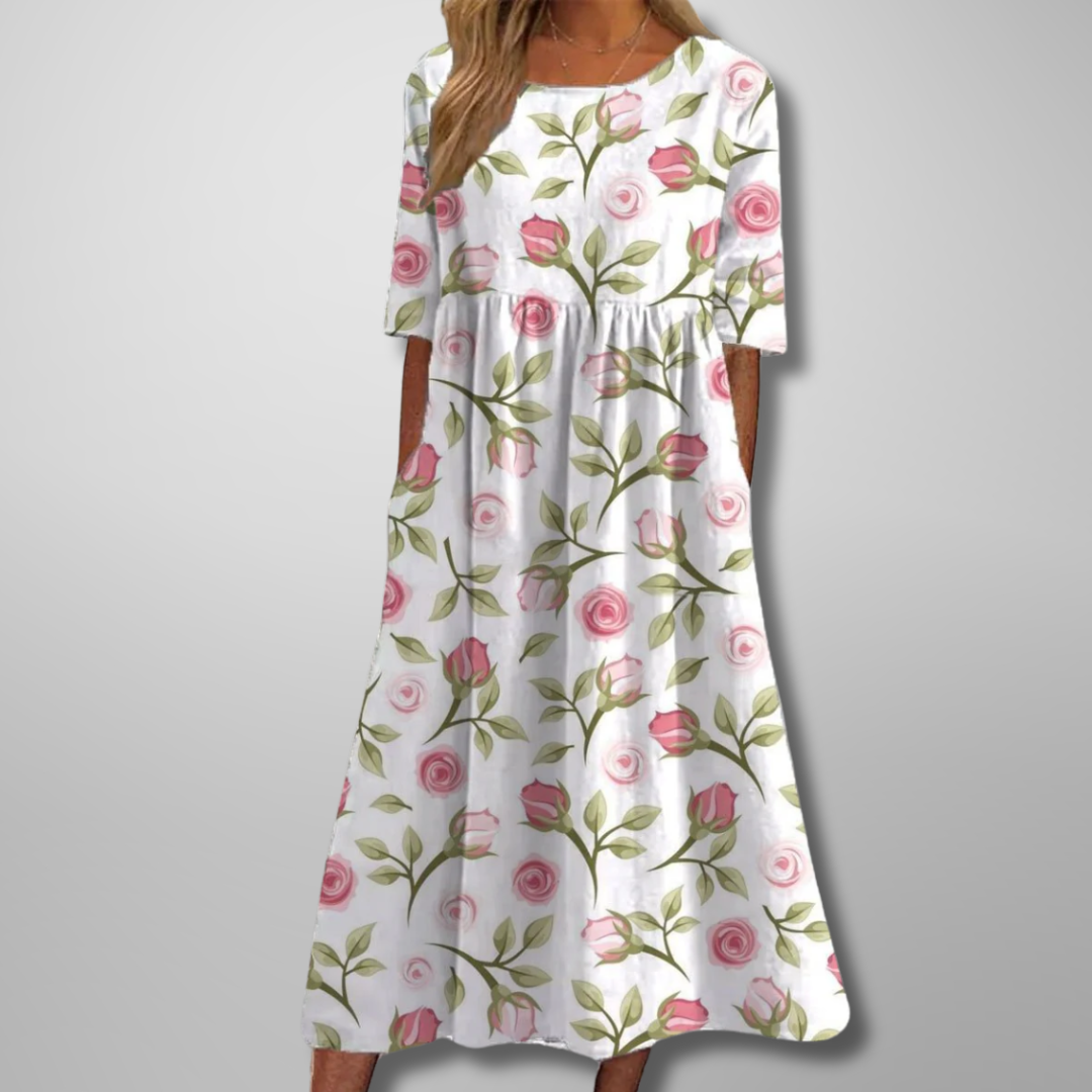 Joelle | Women’s Comfort Summer Midi Dress