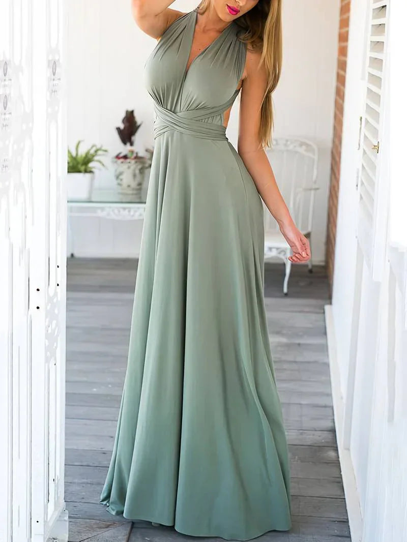 Giana | Women’s Convertible Wedding Guest Maxi Dress