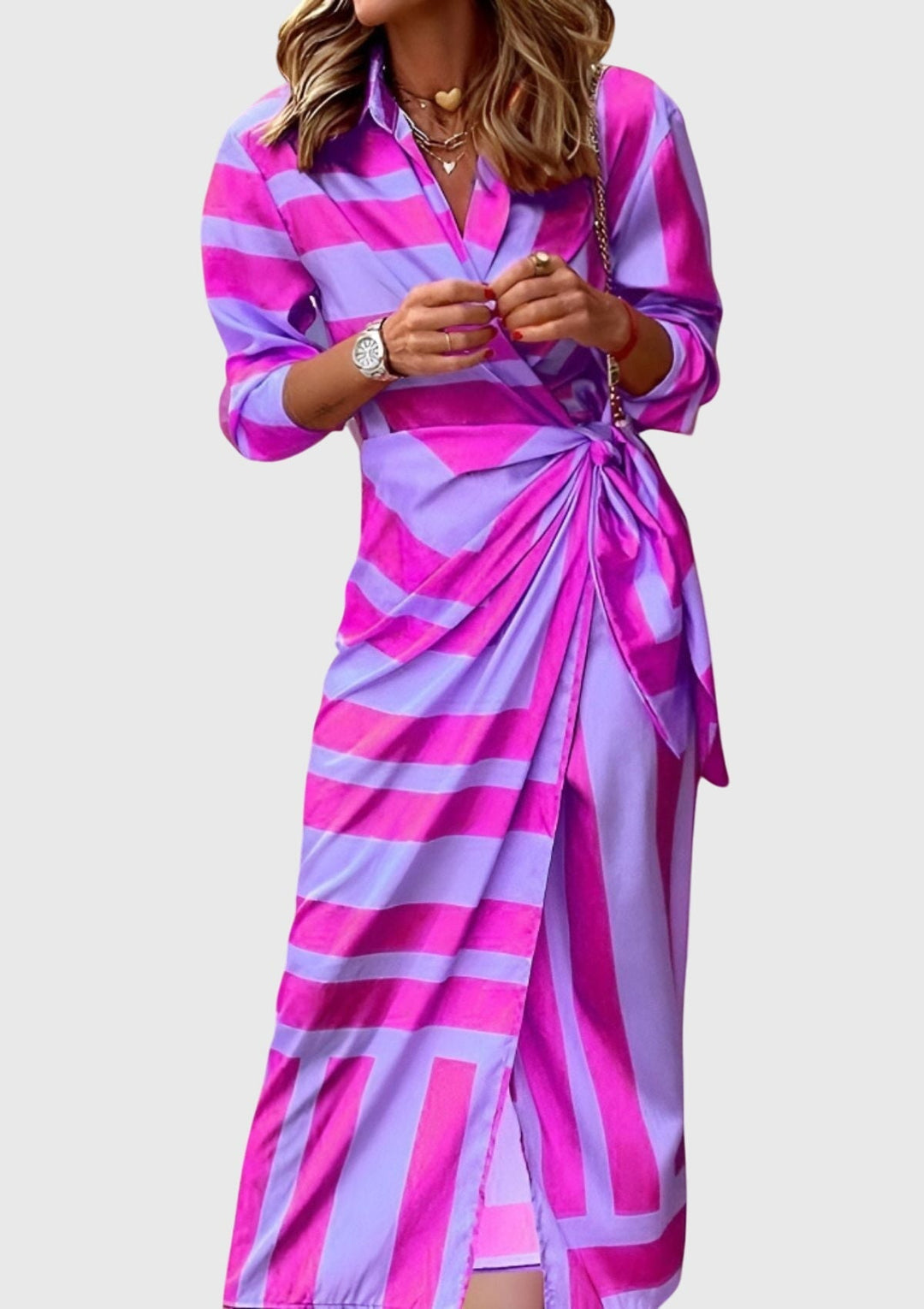 Irsa | Women's Elegant Wrap Maxi Dress