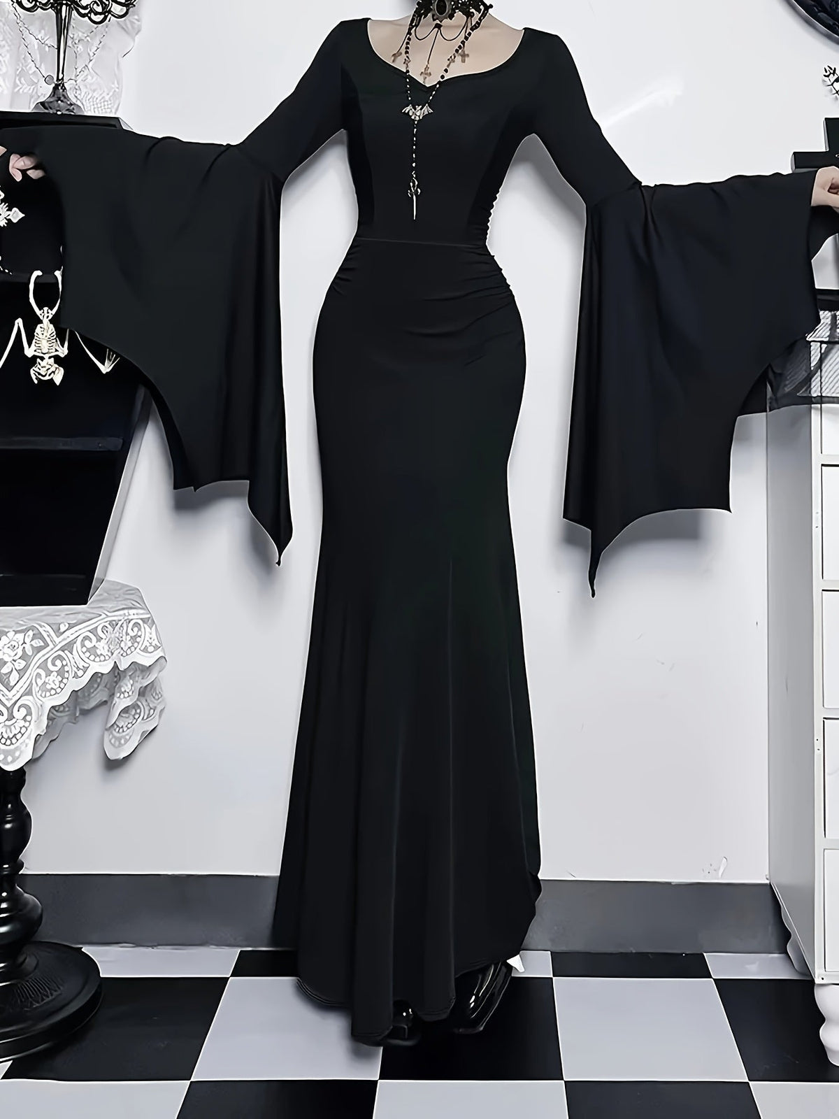 Margot | Women's Gothic Bat Halloween Dress