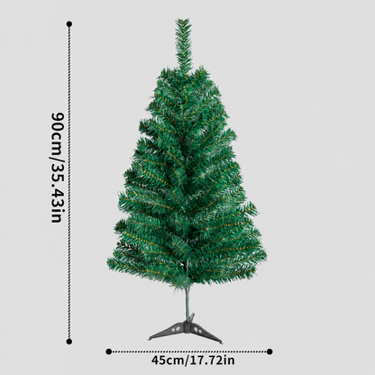 Cozy Artificial Christmas Tree Three Parts with Metal Stand
