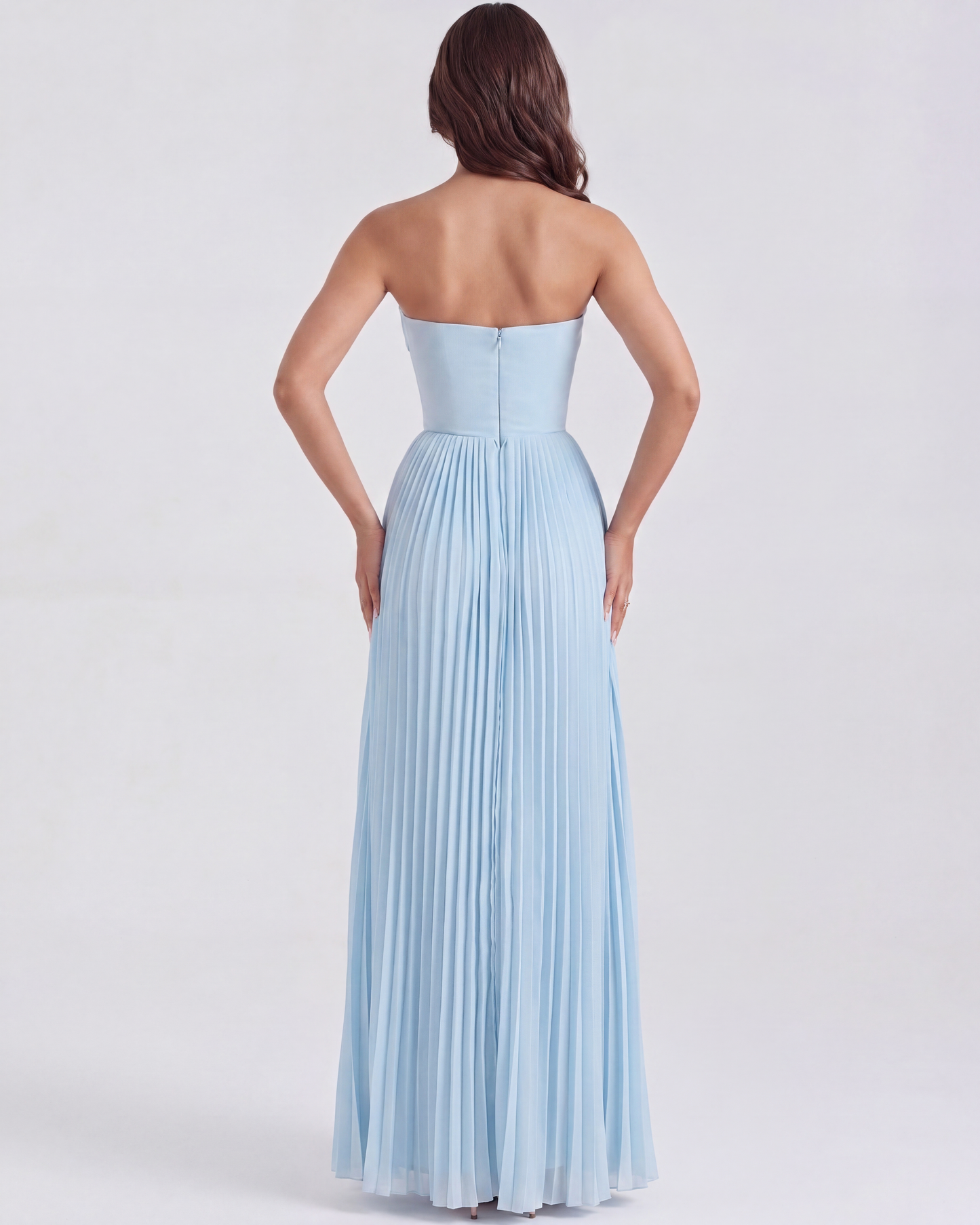 Soleil | Women's Elegant Pleated Maxi Dress