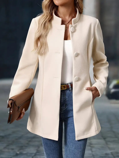 Aisling | Women's Elegant Fall Button-Front Coat