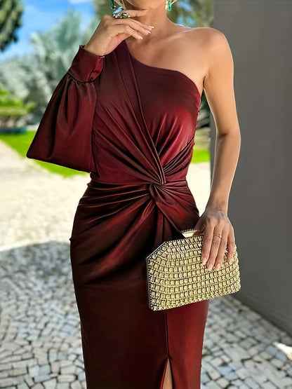 Jade | Women's One Shoulder Maxi Dress