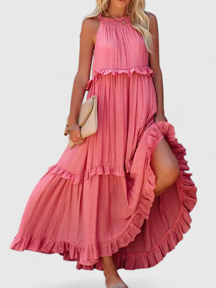 Olivia | Women's Elegant Draped Maxi Dress