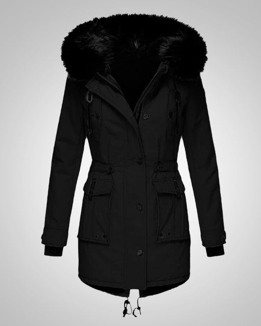 Fenella | Women's Fur Collar Hooded Winter Jacket