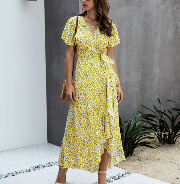 Keira | Women's Tie Waist Summer Maxi Dress