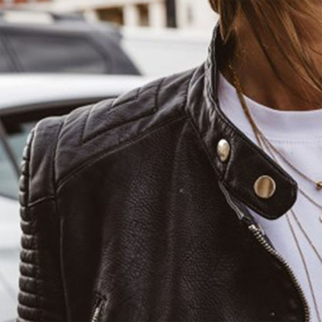 Lily | Women's Classic Leather Biker Jacket