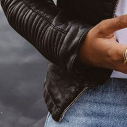 Lily | Women's Classic Leather Biker Jacket