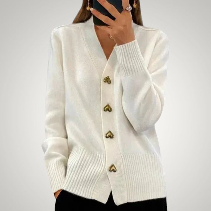 Poppy | Women's Elegant Button-Front Cardigan