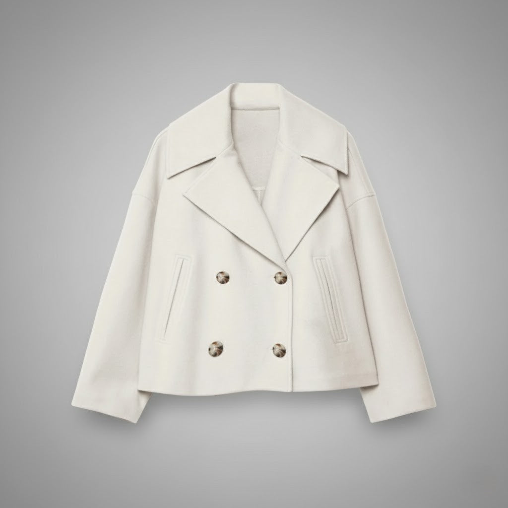 Rowan | Women's Elegant Buttoned Short Coat