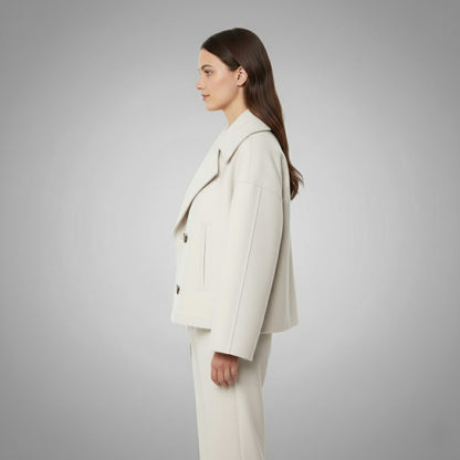 Rowan | Women's Elegant Buttoned Short Coat