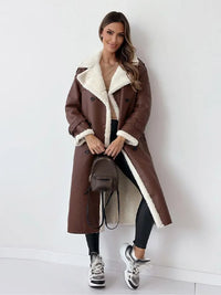 Victoria | Women's Lined Long Button Winter Coat