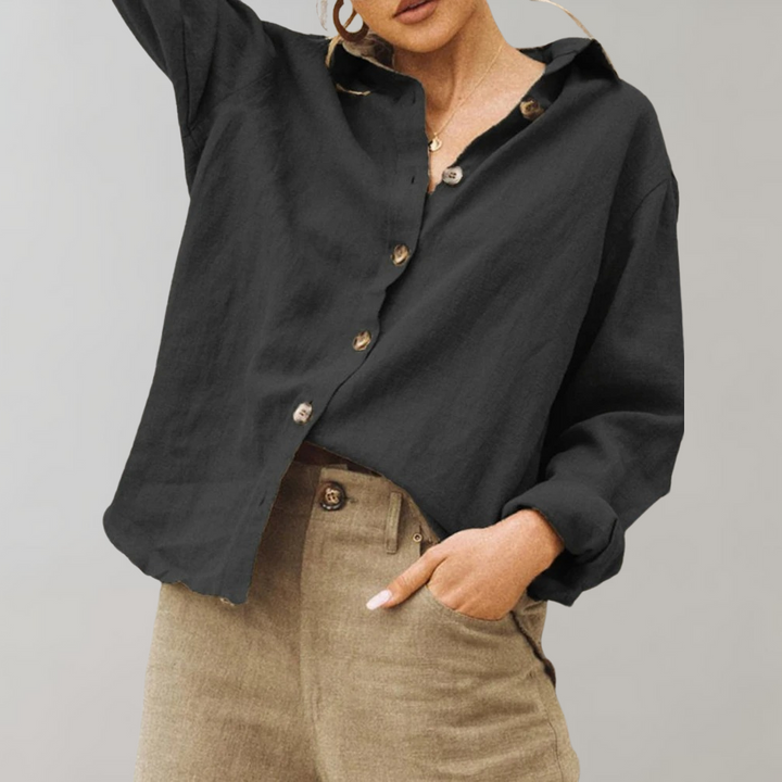 Ronan | Women's Button Closure Summer Blouse