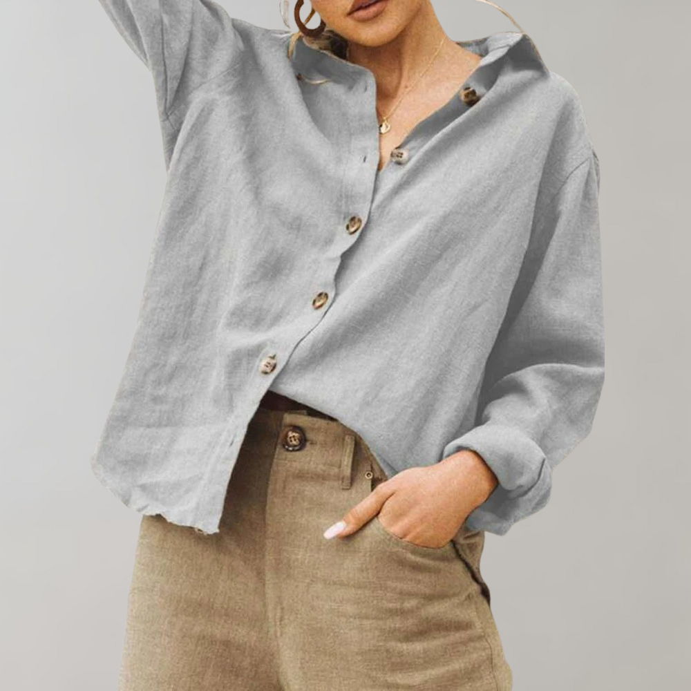 Ronan | Women's Button Closure Summer Blouse