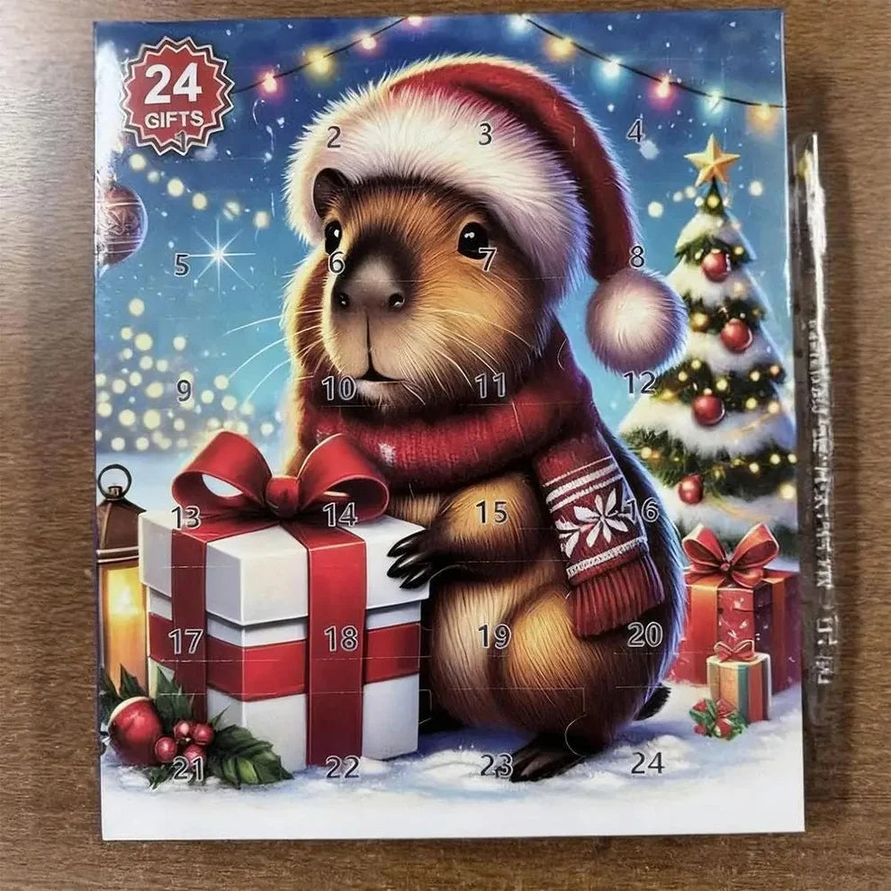 Children's Christmas Advent Calendar with Capybaras