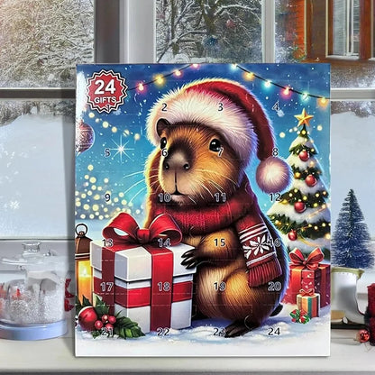Children's Christmas Advent Calendar with Capybaras