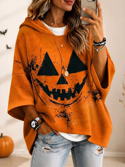 Britta | Women's Oversized Halloween Hooded Poncho