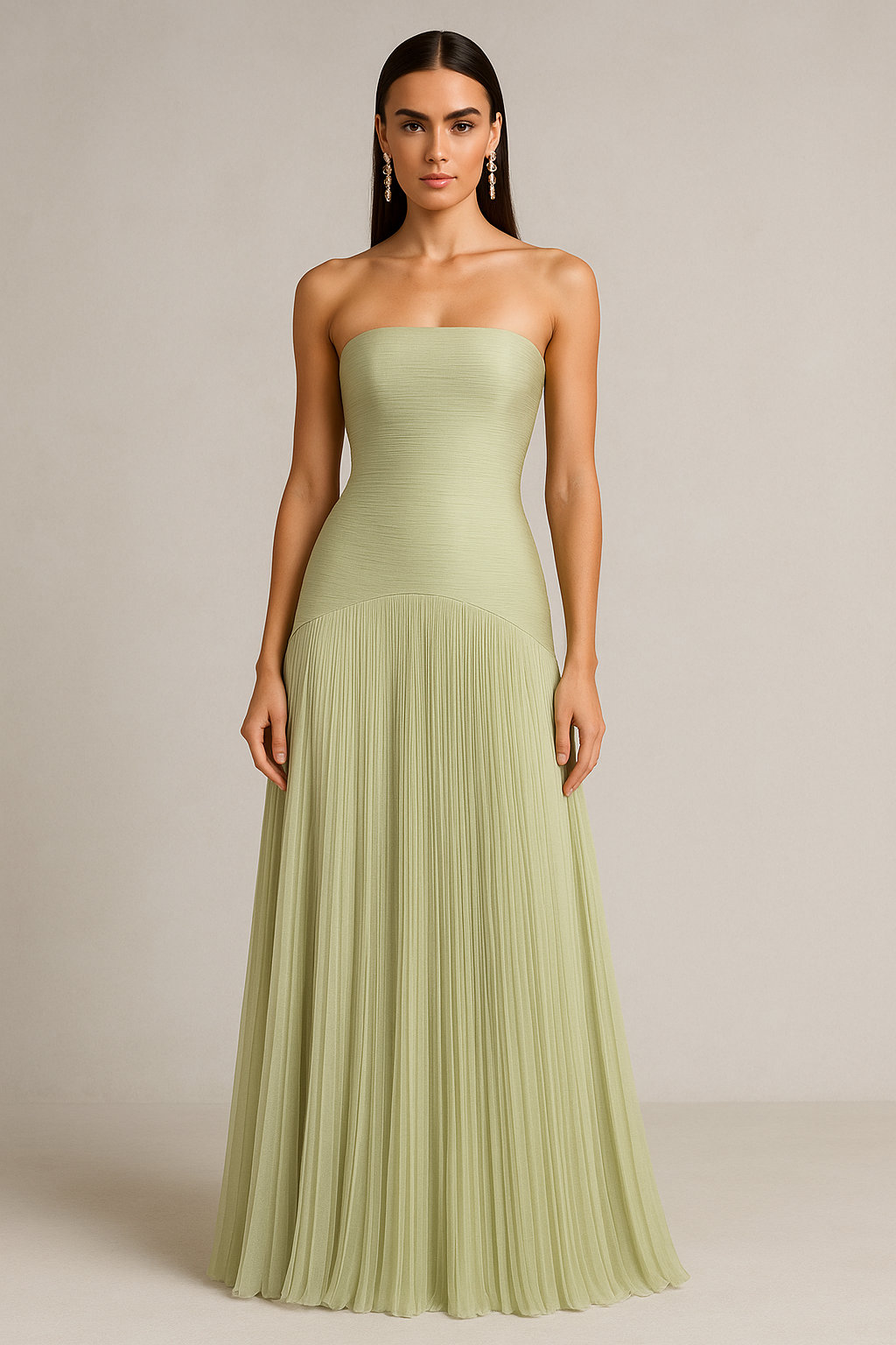 Sorevia | Women’s Pleated Maxi Wedding Guest Dress