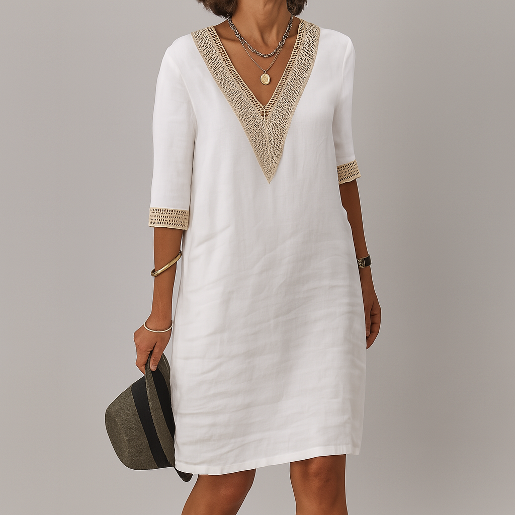 Aletta | Women’s Summer Short Sleeve Midi Dress
