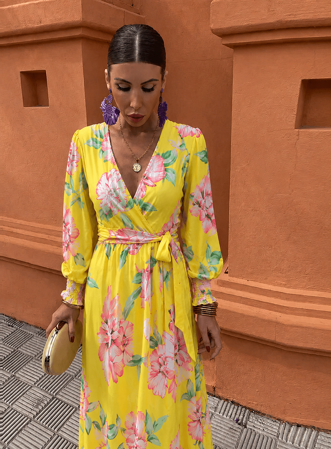 Sabine | Women's Floral Wrap Wedding Guest Dress