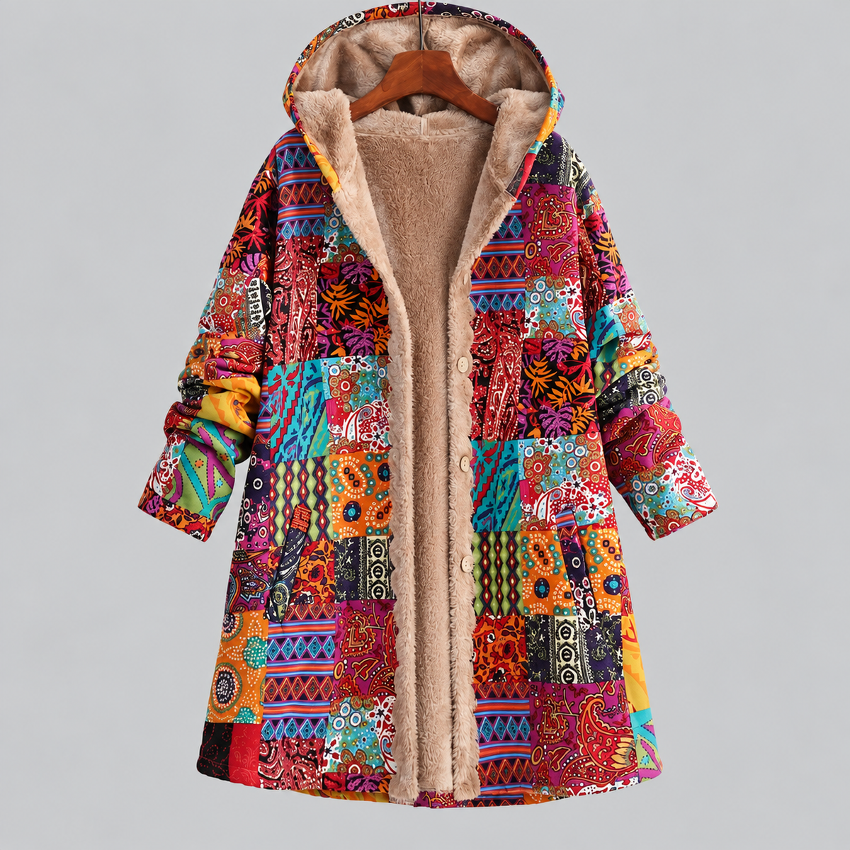 Aisling | Women's Printed Fleece Lined Jacket
