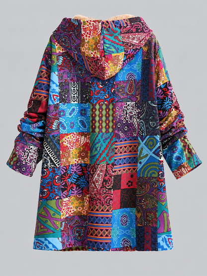 Aisling | Women's Printed Fleece Lined Jacket