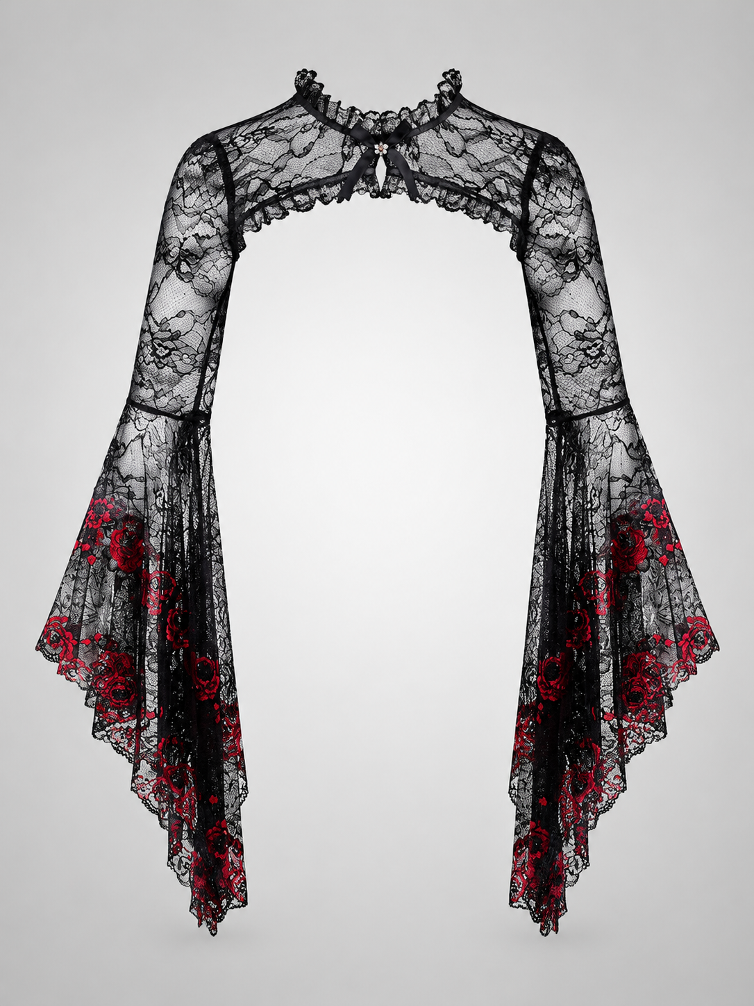 Millie | Women's Black Gothic Halloween Costume Top