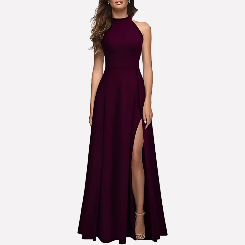 Olivia | Women's Formal Evening Maxi Dress with Side Slit