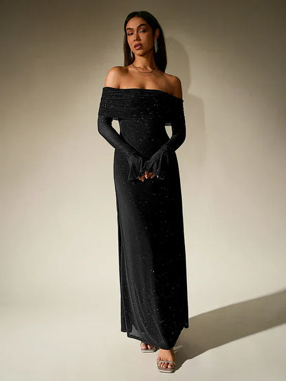 Raya | Women’s Evening Off-Shoulder Maxi Dress