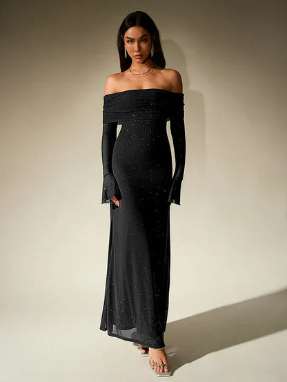 Raya | Women’s Evening Off-Shoulder Maxi Dress
