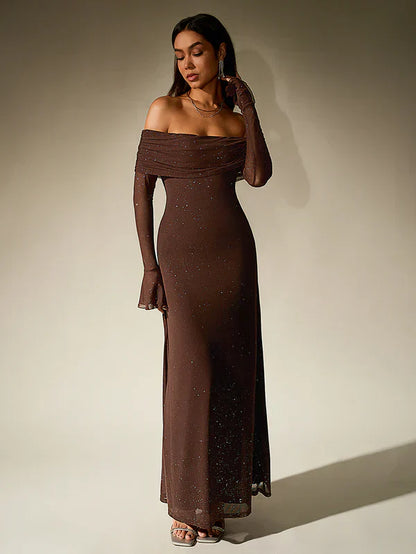 Raya | Women’s Evening Off-Shoulder Maxi Dress