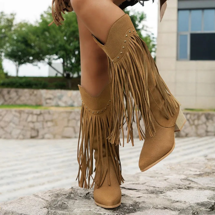 Stella | Women’s Casual Studded Cowboy Boots