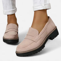 Piper | Women's Suede Platform Low Heel Loafer