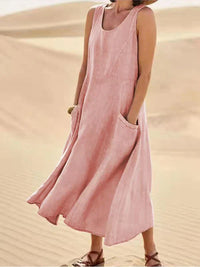 Willow | Women's Summer Linen Dress With Pockets