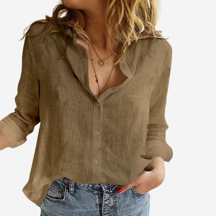 Jasmine | Women’s Summer Shirt Collar Blouse