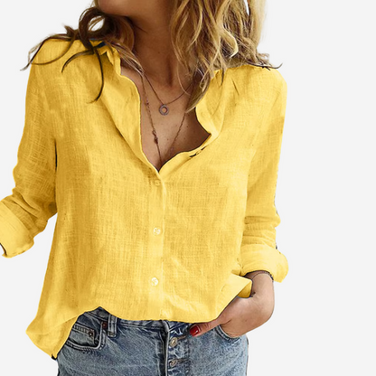 Jasmine | Women’s Summer Shirt Collar Blouse