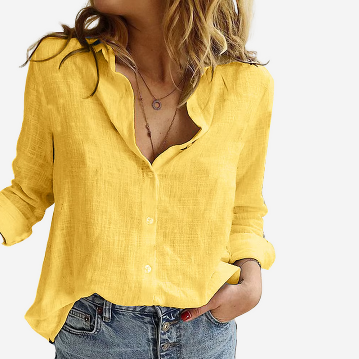 Jasmine | Women’s Summer Shirt Collar Blouse