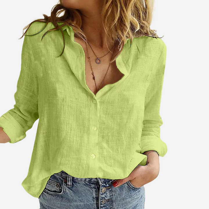 Jasmine | Women’s Summer Shirt Collar Blouse