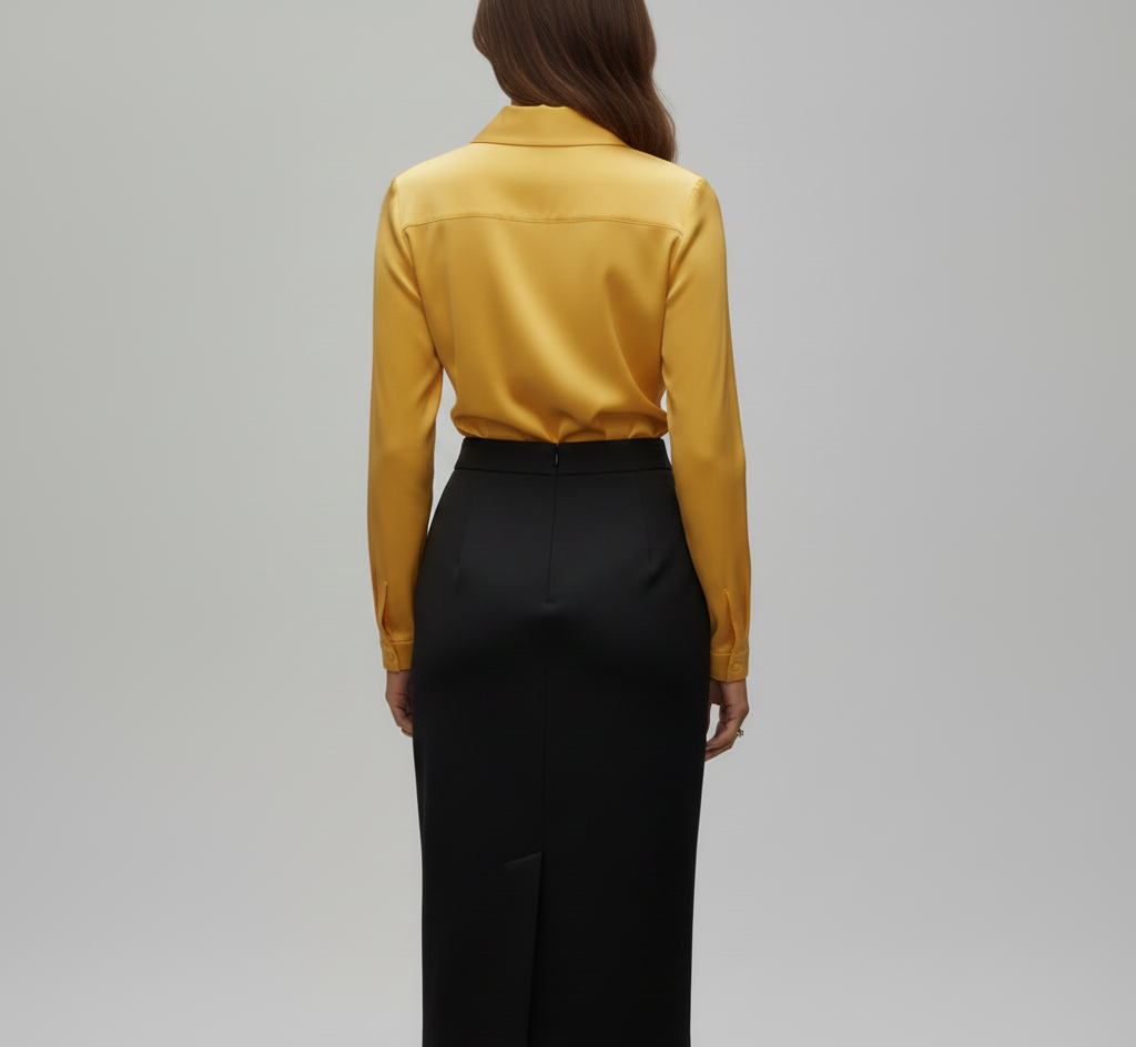 Molly | Women's Formal Satin Cowl Neck Blouse
