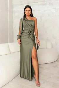 Layla | Women's Elegant One-Shoulder Maxi Dress
