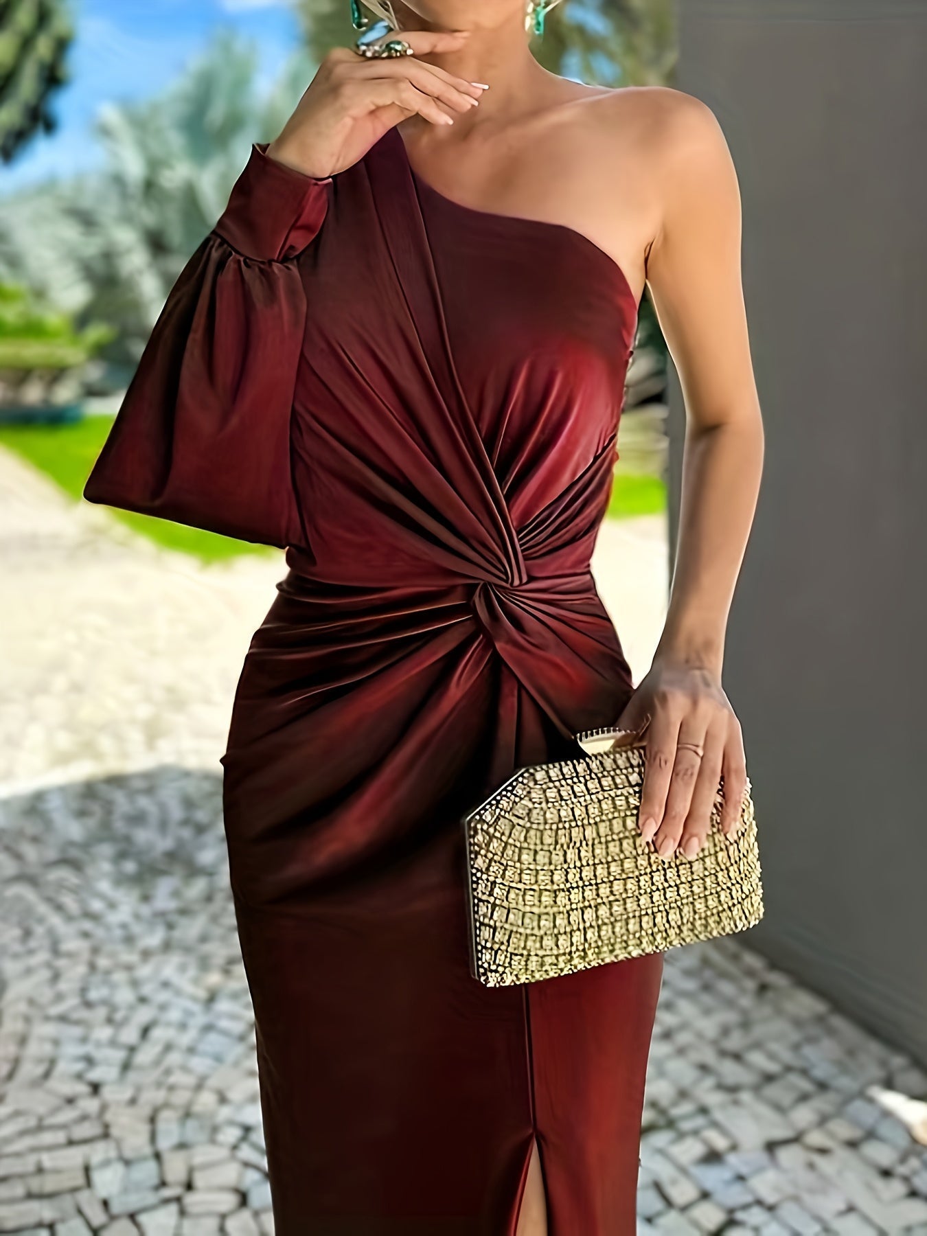 Layla | Women's Elegant One-Shoulder Maxi Dress