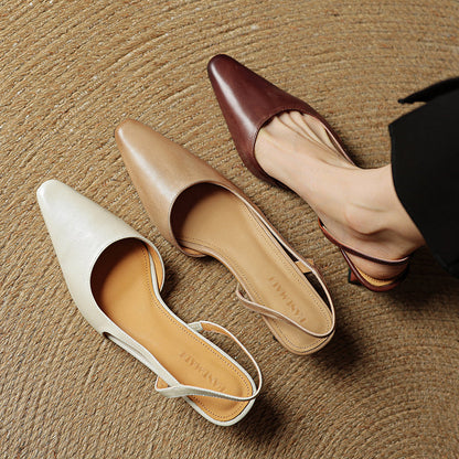Willow | Women's Pointed Toe Leather Heels