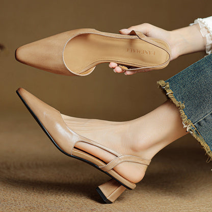 Willow | Women's Pointed Toe Leather Heels